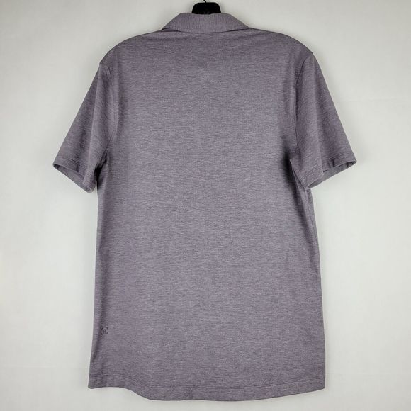 Lululemon Evolution Polo Shirt Mens Small Purple Performance Golf Travel - Picture 8 of 10
